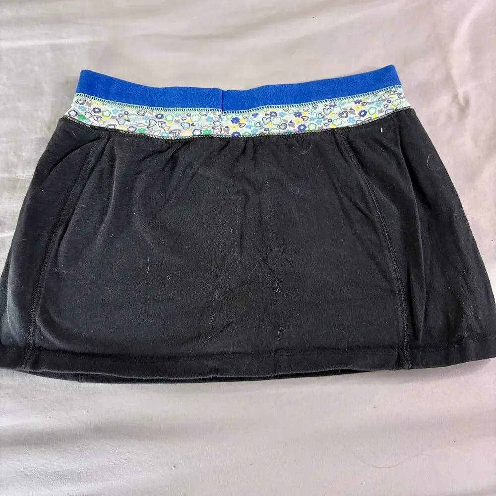 Y2K Girls Black Mini Skirt Large 10 12